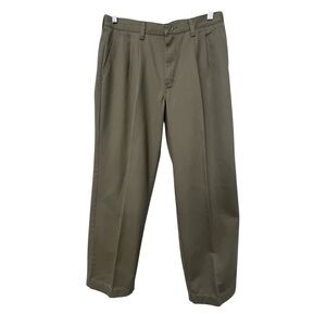 Wrangler Brown Khakis Pants size 32x27 Hemmed Altered